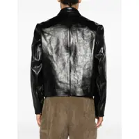 Geci de piele pentru Barbati - Geci de piele OUR LEGACY Mini Leather Jacket BLACK Barbati (BM 18621613) - B-mall.ro