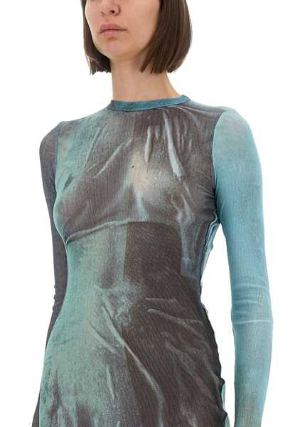 Rochii casual Jean Paul Gaultier Water Mesh Long Dress AZURE Femei (BM 18621658) 2