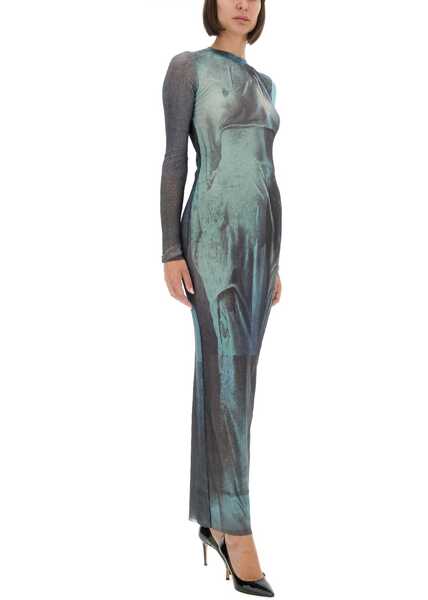Rochii casual Jean Paul Gaultier Water Mesh Long Dress AZURE Femei (BM 18621658) 4