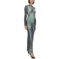 Rochii Dama - Rochii casual Jean Paul Gaultier Water Mesh Long Dress AZURE Femei (BM 18621658) - B-mall.ro