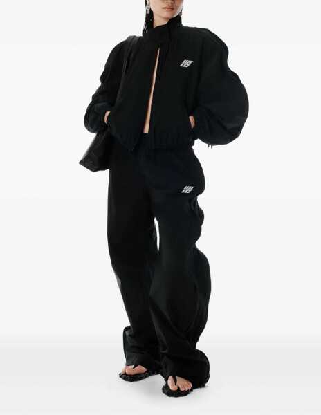 Pantaloni casual Alexander Wang Mid-Rise Track Pants With Zipper BLACK Femei (BM 18621661) 2