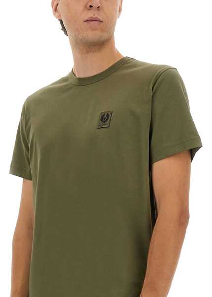 Tricouri Belstaff T-Shirt With Logo Patch GREEN Barbati (BM 18621664) 4