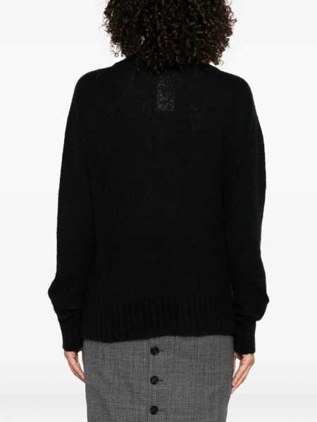 Tricouri Polo Tom Ford Cashmere And Silk Long Sleeve Polo Shirt BLACK Femei (BM 18621673) 4