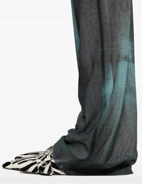Pantaloni casual Jean Paul Gaultier Water Mesh Pants AZURE Femei (BM 18621733) 5