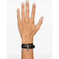 Accesorii Alexander McQueen pentru Barbati - Bratari Alexander McQueen T-Bar Bracelet BLACK Barbati (BM 18621763) - B-mall.ro
