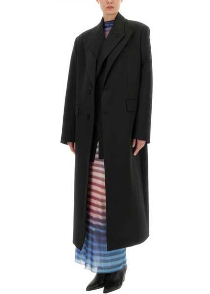 Paltoane Jean Paul Gaultier Double Layer Coat BLACK Femei (BM 18621775) 2