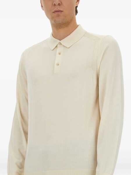 Tricouri Polo Hugo Boss Knitted Polo. IVORY Barbati (BM 18621784) 4