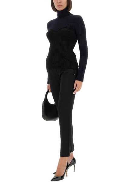 Pulovere casual Jean Paul Gaultier Shirt With Corset BLUE Femei (BM 18621790) 2