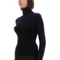 Imbracaminte Dama pagina 241 - Pulovere casual Jean Paul Gaultier Shirt With Corset BLUE Femei (BM 18621790) - B-mall.ro