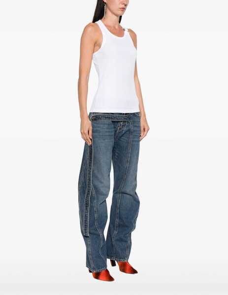 Bluze Jean Paul Gaultier Tank Top With Piercing WHITE Femei (BM 18621802) 3