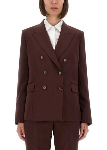 Sacouri Paul Smith Double-Breasted Wool Blazer BORDEAUX Femei (BM 18621826) 1