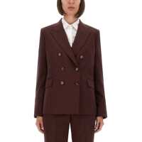 Sacouri Double-Breasted Wool Blazer Femei