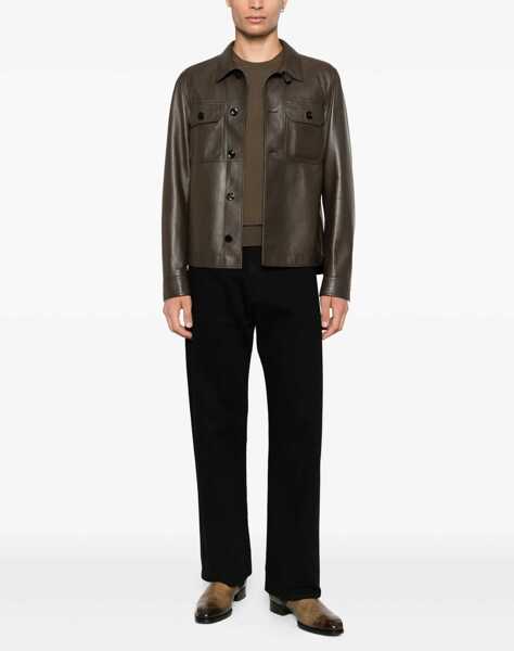 Pulovere Tom Ford Fine Merino Virgin Wool Sweater BROWN Barbati (BM 18621829) 2