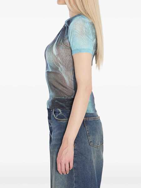 Tricouri Jean Paul Gaultier Water Mesh T-Shirt AZURE Femei (BM 18621859) 3