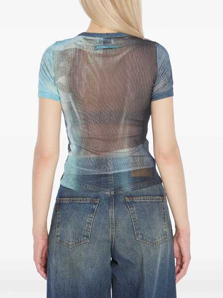 Tricouri Jean Paul Gaultier Water Mesh T-Shirt AZURE Femei (BM 18621859) 4