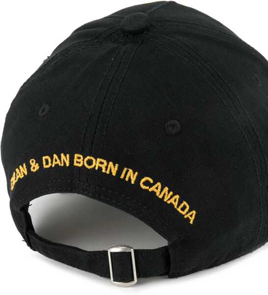 Sepci DSQUARED2 Baseball Hat With Logo BLACK Barbati (BM 18621895) 3