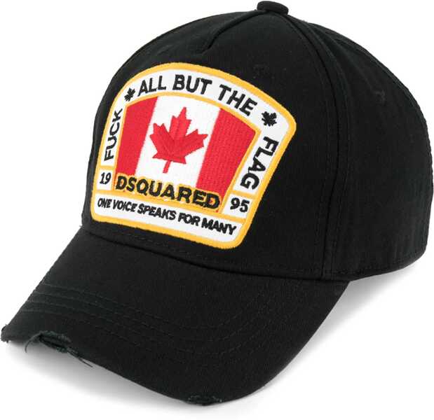 Sepci DSQUARED2 Baseball Hat With Logo BLACK Barbati (BM 18621895) 1