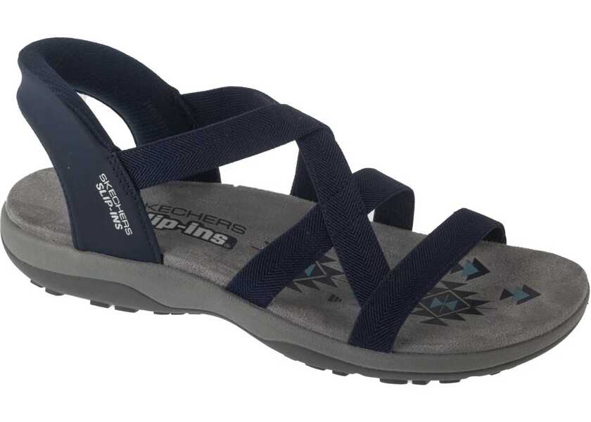 Sandale fara toc SKECHERS Slip-Ins: Reggae Slim - Stretch Flex Navy Femei (BM 18622300) 1