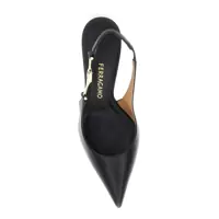 Pantofi cu toc Dama - Pantofi cu toc Salvatore Ferragamo Tally 70 Sling Pump Heel 7.0 Mid 5 - (BM 18623013) - B-mall.ro
