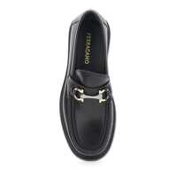 Incaltaminte Salvatore Ferragamo pentru Barbati - Mocasini Salvatore Ferragamo Duglas Black Loafers With Gancini Plaque On The Front And Embossed Logo On The Rear In Leather Man Black Barbati (BM 18623016) - B-mall.ro