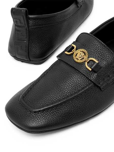 Mocasini Versace Versace Driver Leather Loafers Black Barbati (BM 18623286) 4