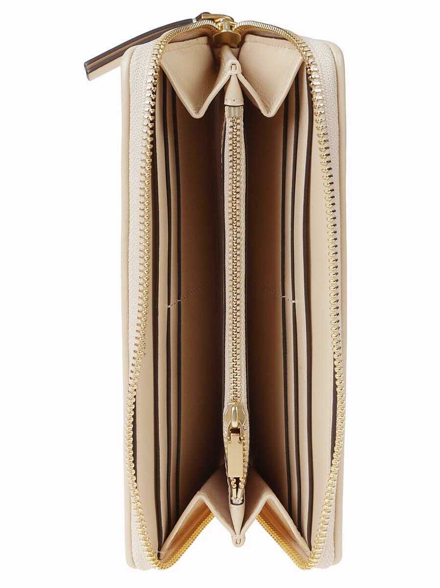 Portofele Tory Burch Tory Burch Wallet Beige Femei (BM 18623586) 3