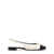 Tory Burch Tory Burch Cap-Toe Slingback Ballet LT CRM PRF BLK