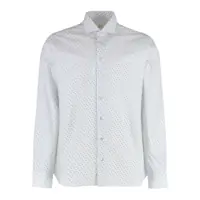 Camasi Borriello Napoli Printed Cotton Shirt Barbati