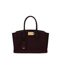 Genti de mana 'Soft' Brown Handbag With Adjustable And Removable Shoulder Strap And Removable Logo Tag On The Front In Leather Woman Femei