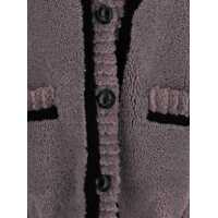 Imbracaminte BLANCHA Dama - Cardigane BLANCHA Grey V-Neck Cardigan With Front Pockets In Fur Woman GREY Femei (BM 18624171) - B-mall.ro