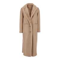 Imbracaminte BLANCHA Dama - Paltoane BLANCHA Beige Coat With Classic Lapels And Reversible Design In Fur Woman Beige Femei (BM 18624180) - B-mall.ro