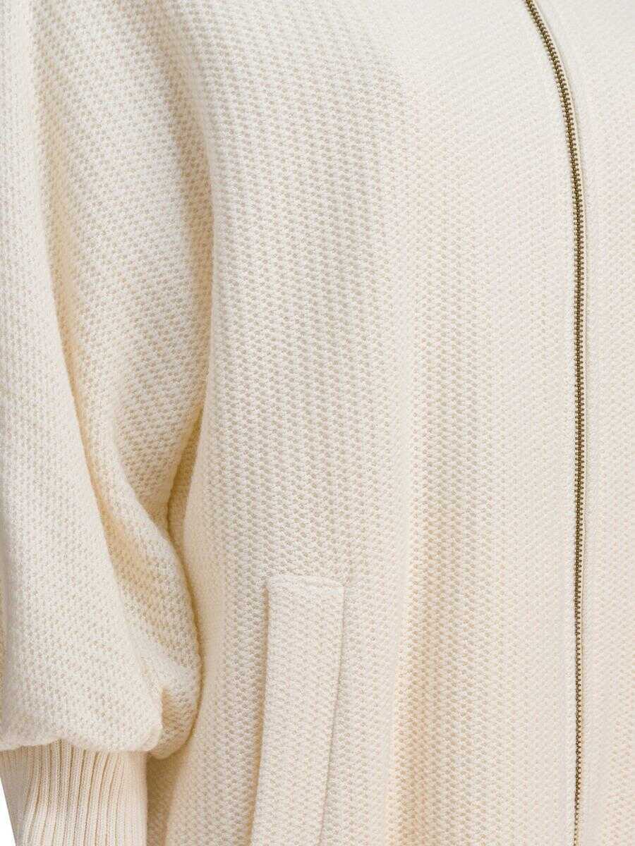 Geci Max Mara Max Mara Wool And Cashmere Jacket WHITE Femei (BM 18624351) 4