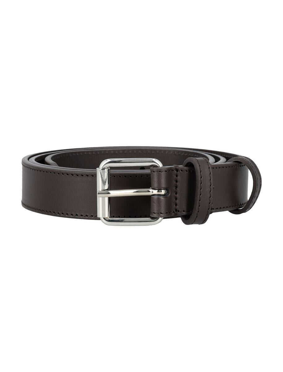 Curele Comme des Garons Comme Des Garons Leather Buckle Belt BROWN Femei (BM 18624693) 1