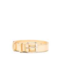 Curele Comme Des Garçons Metallic Leather Belt Femei