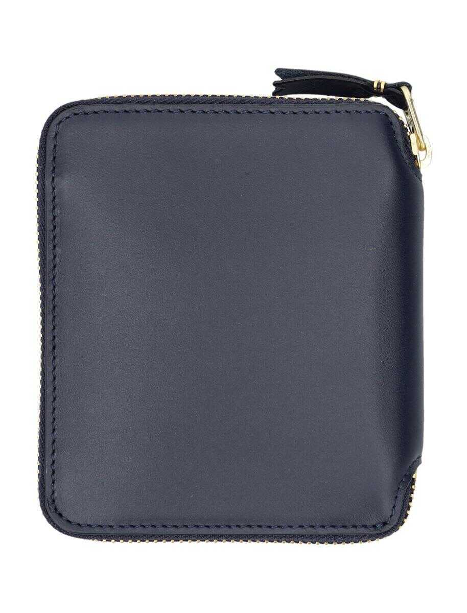 Portofele Comme des Garons Comme Des Garons Vertical Zip Around Wallet NAVY Femei (BM 18624705) 2
