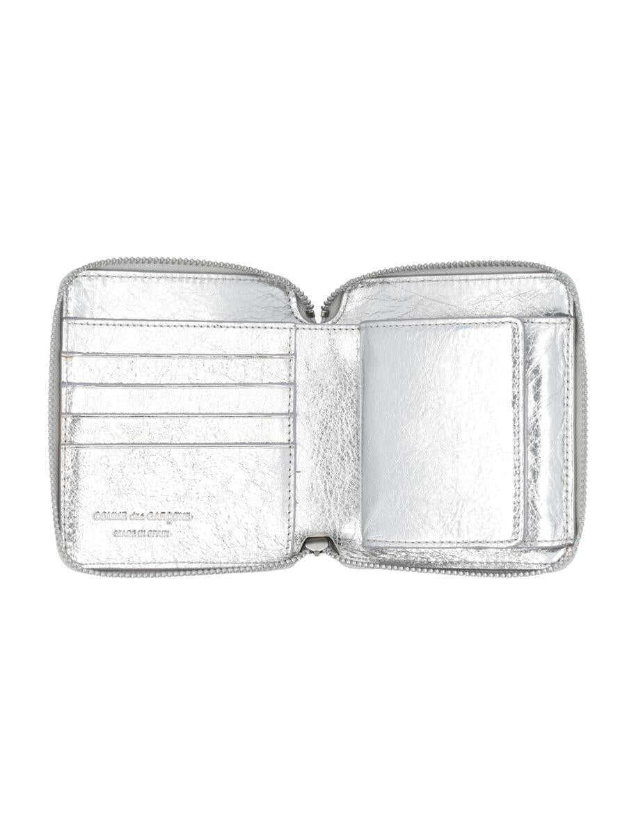 Portofele Comme des Garons Comme Des Garons Metallic Zip Around Wallet SILVER Femei (BM 18624714) 3