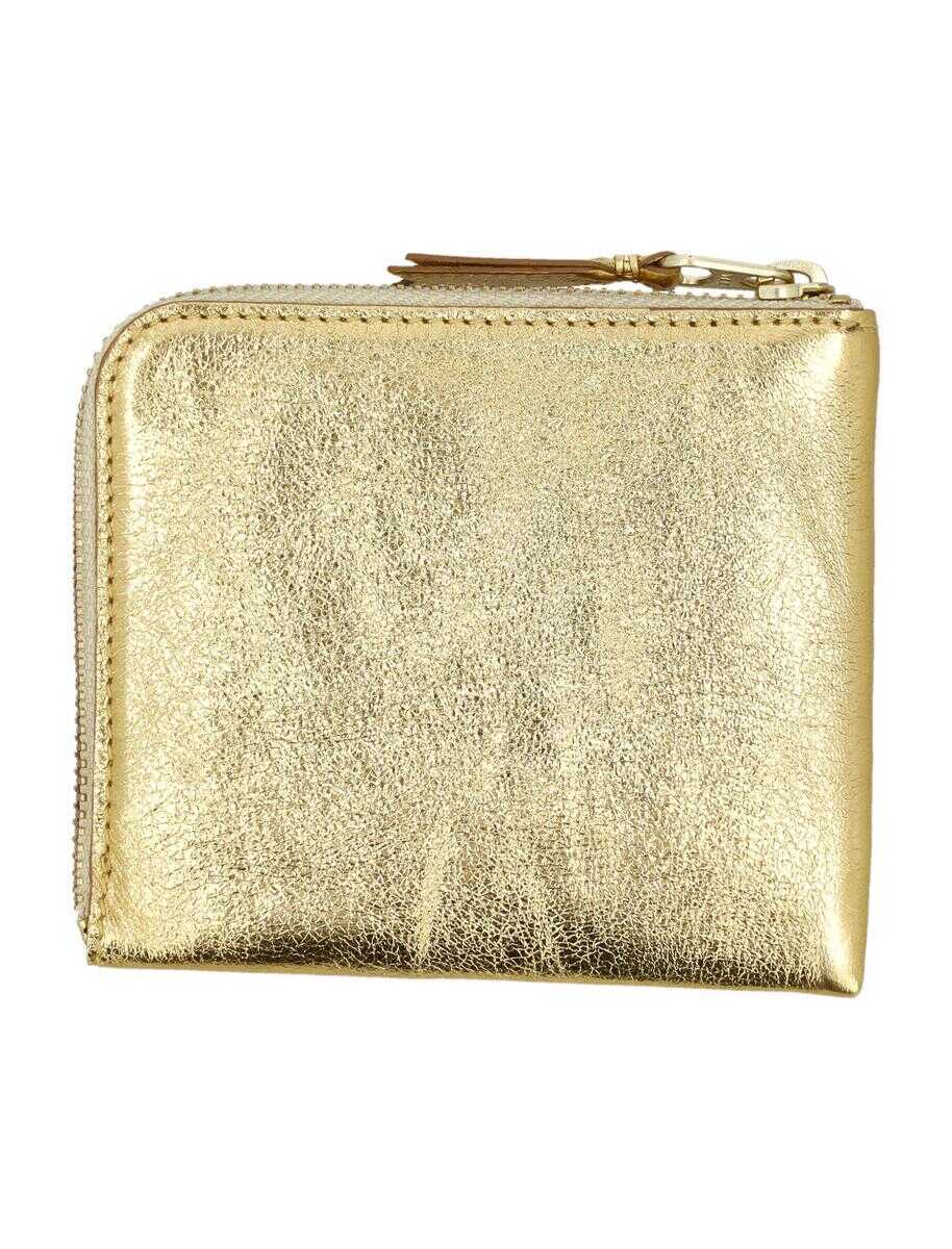 Portofele Comme des Garons Comme Des Garons Classic Small Zip Wallet GOLD Femei (BM 18624738) 2