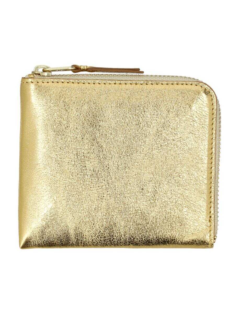 Portofele Comme des Garons Comme Des Garons Classic Small Zip Wallet GOLD Femei (BM 18624738) 1