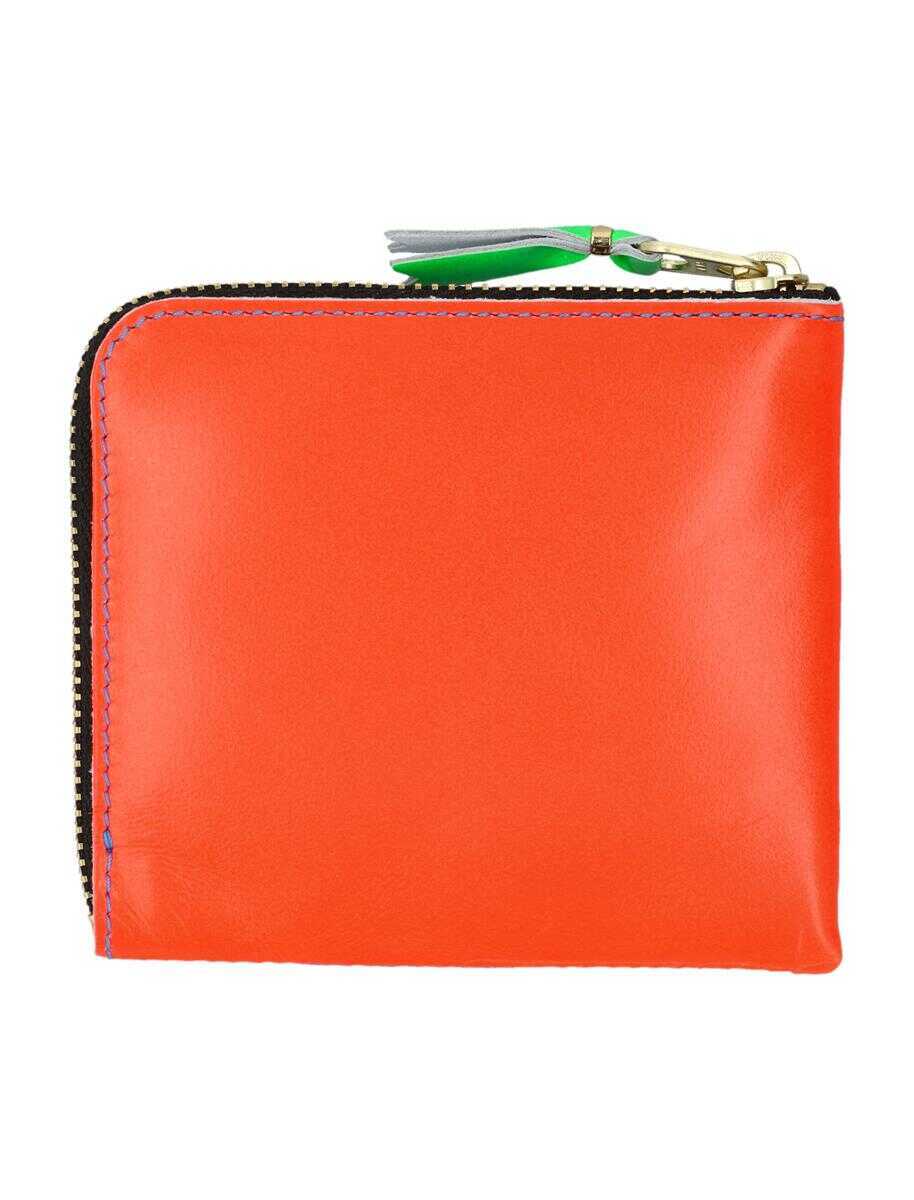 Portofele Comme des Garons Comme Des Garons Super Fluo Small Zip Coin Wallet BLUE/ORANGE Femei (BM 18624747) 2