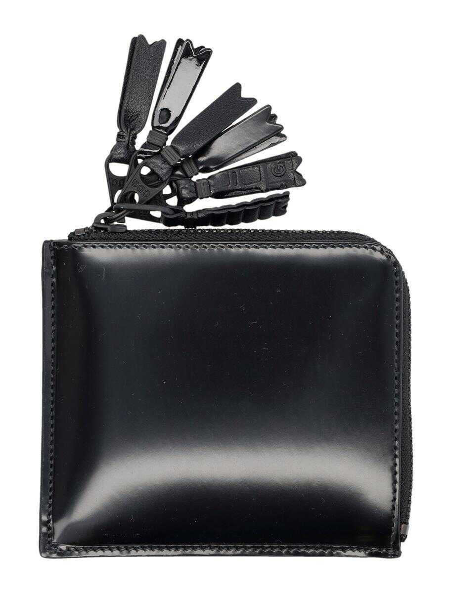 Portofele Comme des Garons Comme Des Garons Small Zip Wallet Black Femei (BM 18624756) 1