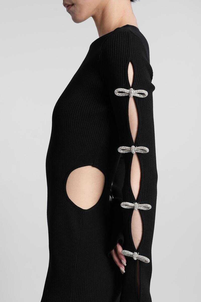 Rochii MACH & MACH Mach & Mach Long Dress Black Femei (BM 18625332) 5