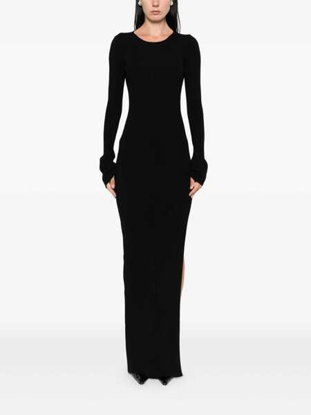 Rochii MACH & MACH Mach & Mach Long Dress Black Femei (BM 18625335) 3