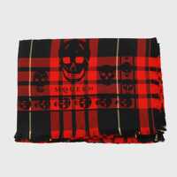 Esarfe Alexander McQueen Black And Red Wool Scarves Barbati
