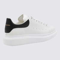 Pantofi sport Alexander McQueen pentru Barbati - Sneakers Alexander McQueen Alexander McQueen Black And White Leather Sneakers WHITE Barbati (BM 18625596) - B-mall.ro
