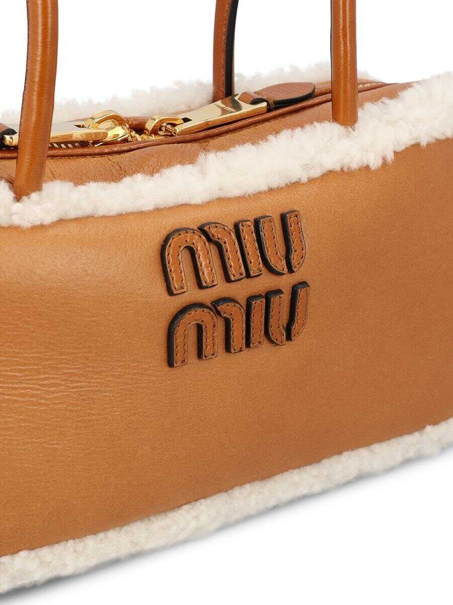 Genti de mana Miu Miu Miu Miu Bags COGNACNATURE LE Femei (BM 18625626) 4