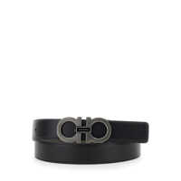 Accesorii pentru Barbati - Curele Salvatore Ferragamo Grey Reversible Belt With Gancini Buckle In Leather Man GREY Barbati (BM 18625731) - B-mall.ro