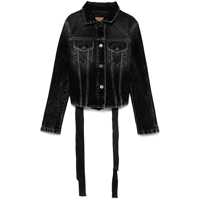 Geci Balenciaga Denim Jacket With Laces Femei