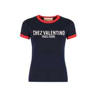 Tricouri Valentino Garavani Logo Cotton T-Shirt Femei