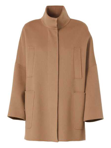 Paltoane Max Mara S Max Mara Carlah Virgin Wool Coat Brown Femei (BM 18628149) 1
