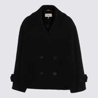 Paltoane Chloé Black Wool Coat Femei